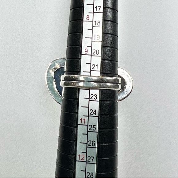 Abalone Lapis Pearl 925 Gemstone ring size 9.75 - Picture 4 of 5